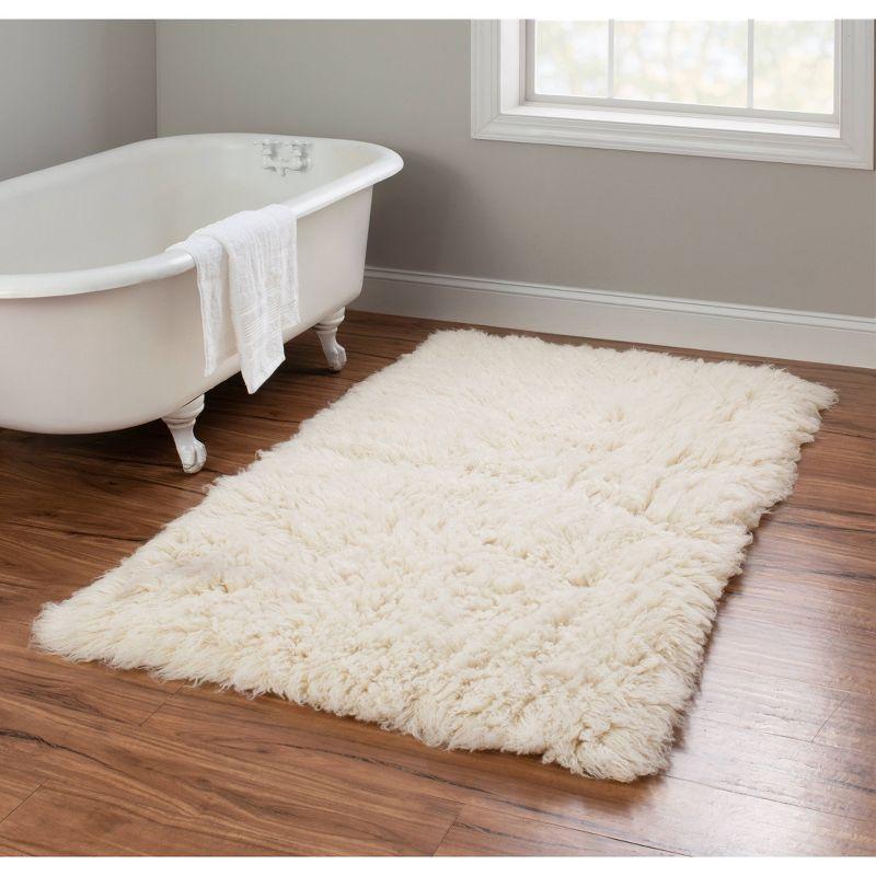 Extra Plush Flokati Rug Natural - Linon