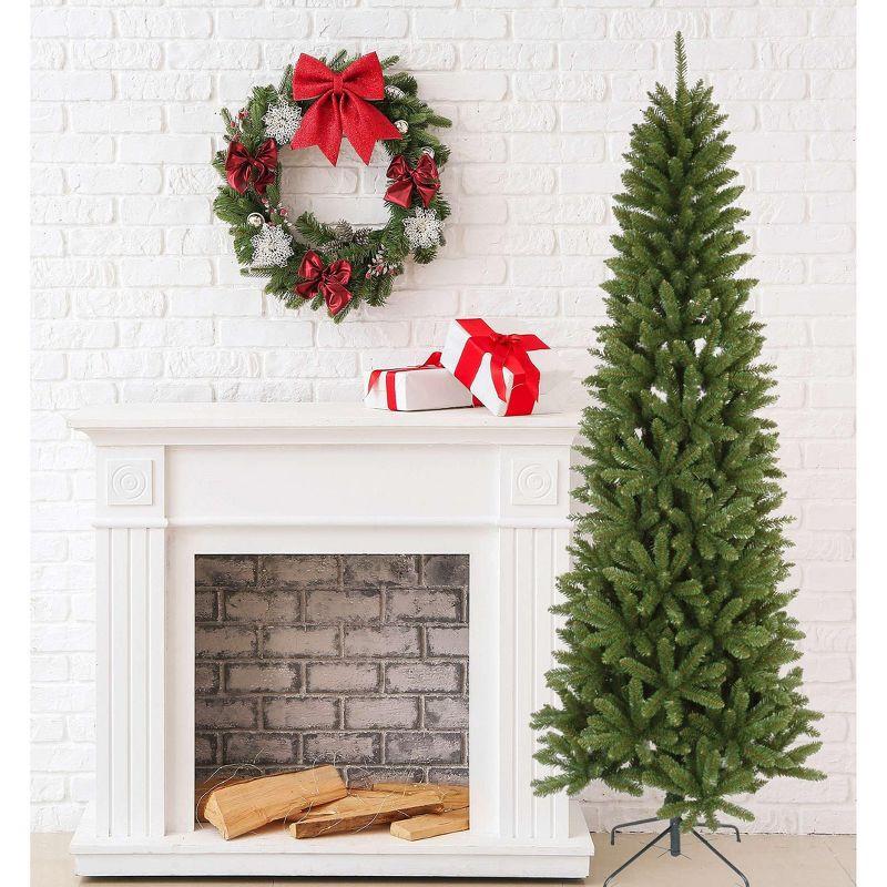 Santa's Workshop Inc. 90" Slim Tree, 936 Tips