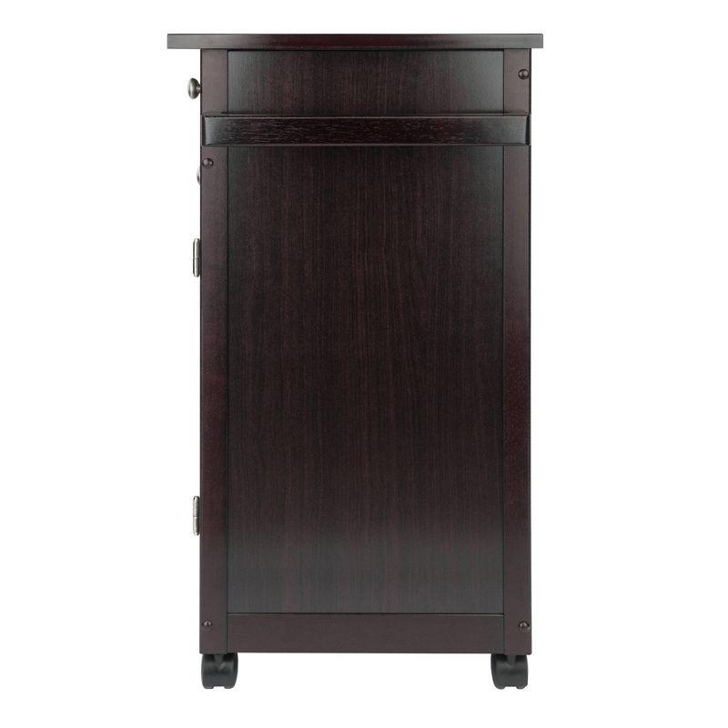 Savannah Kitchen Cart Wood/Coffee - Winsome