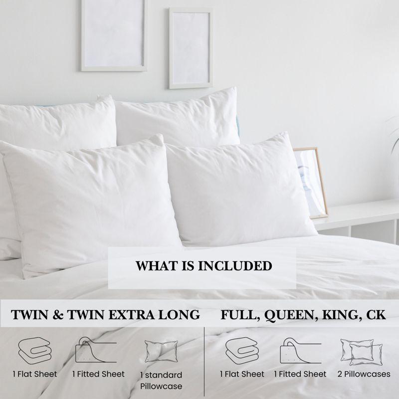 Pointehaven Flannel Damask Sheet Set