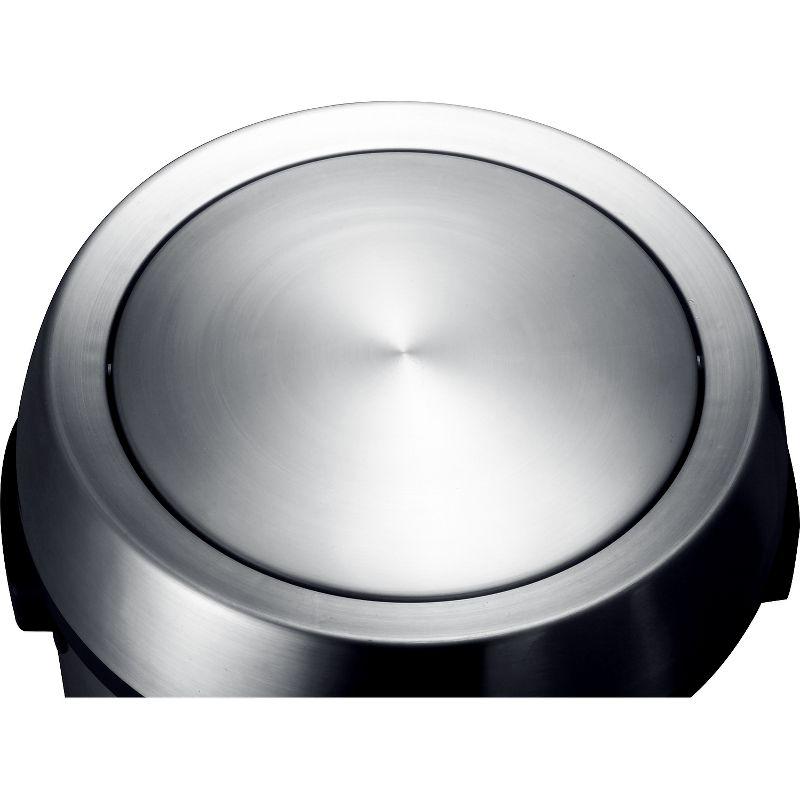 Stainless Steel Swing Top Trash Can - 17 Gallons