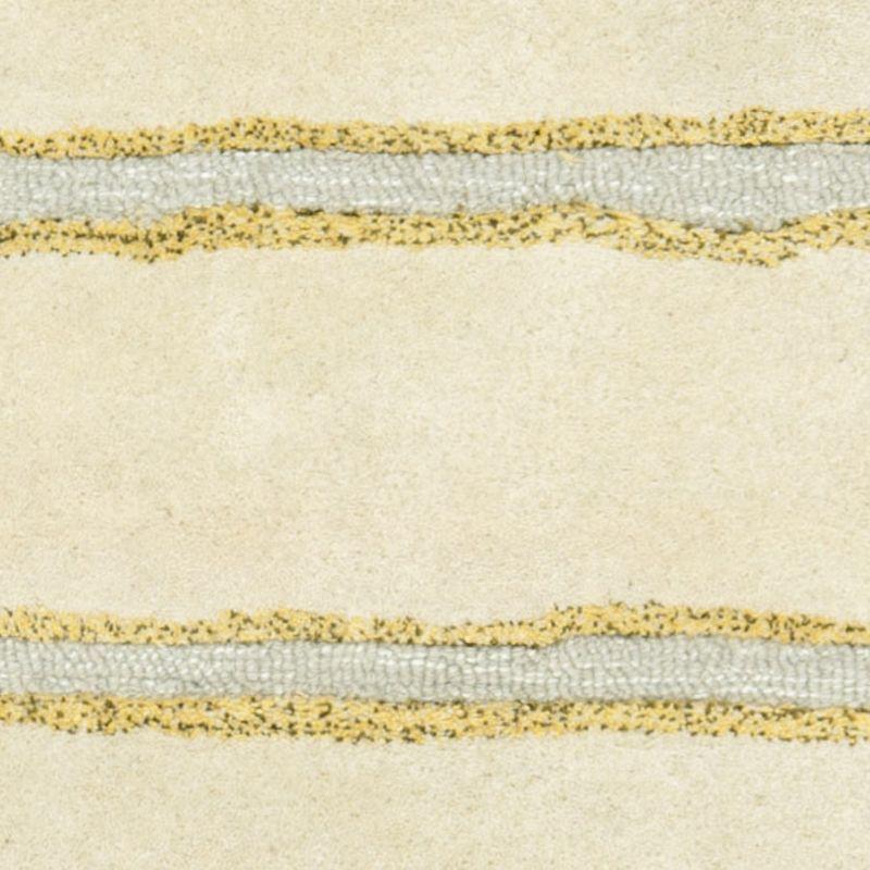 Martha Stewart Chalk Stripe - MSR3617 - Indoor Hand Tufted Area Rugs - B Wheat F Bge - 9'6"x13'6"