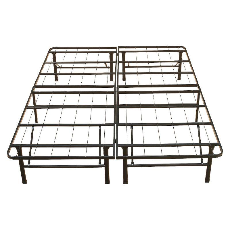 Boyd Queen Black Metal Platform Bed Frame with Storage