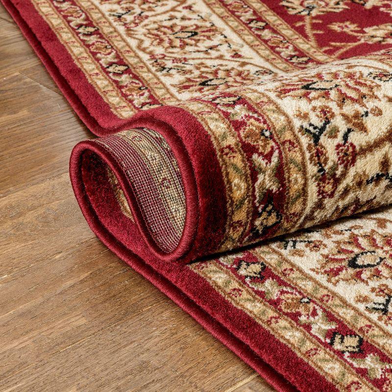 Noble Sarouk Red Persian Floral Oriental Formal Traditional Rug 3x10 ( 2'7" x 9'6" Runner ) Modern Contemporary Transitional Soft Rug