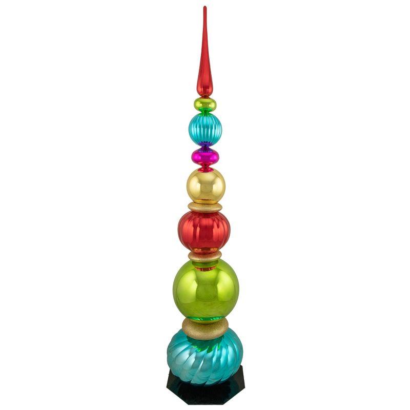 Glittering Multicolor 54" Finial Tower Holiday Decoration