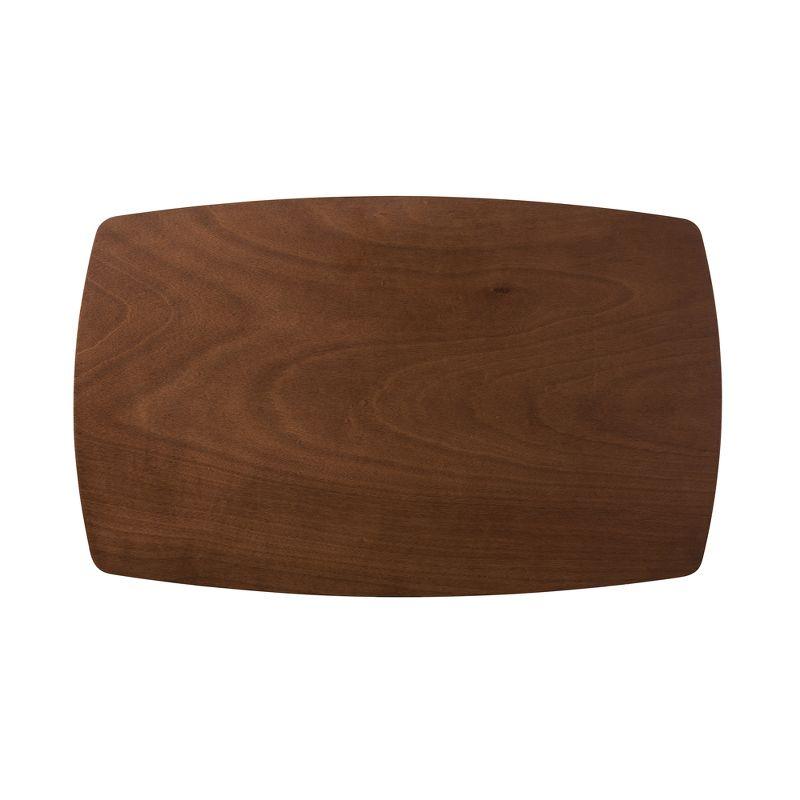 5pc Hadrea Mid Century Modern Dining Set with Foam Padded Chairs - Baxton Studio