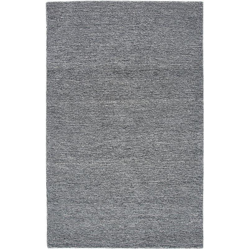 Metro MET867 Hand Tufted Indoor Area Rug - Black/Ivory - 5'x8' - Safavieh