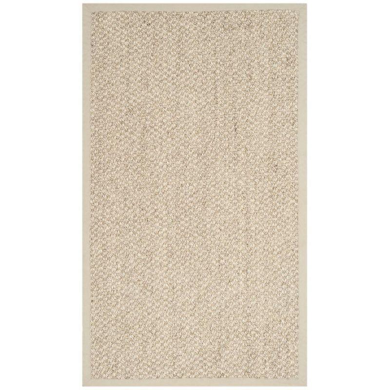 Handmade Marble Sisal Non-slip Area Rug, 4' x 6'