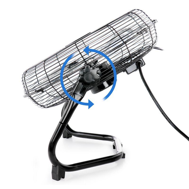 Vie Air 20 Inch Twin Pack Industrial Tilting High Velocity 3 Speed Metal Floor Fan