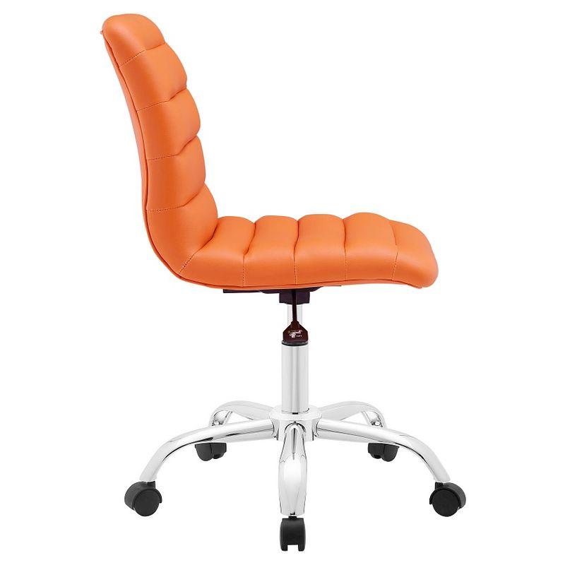 Ripple Armless Mid Back Vinyl Office Chair by Modway