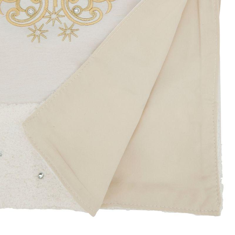 Winter Wonderland Gold Embroidered Christmas Tree Table Runner