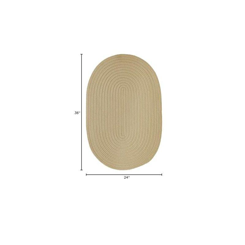Colonial Mills Boca Raton - Linen 2 Ft x3 Ft Oval Rug Indoor/Outdoor 100% Polypropylene
