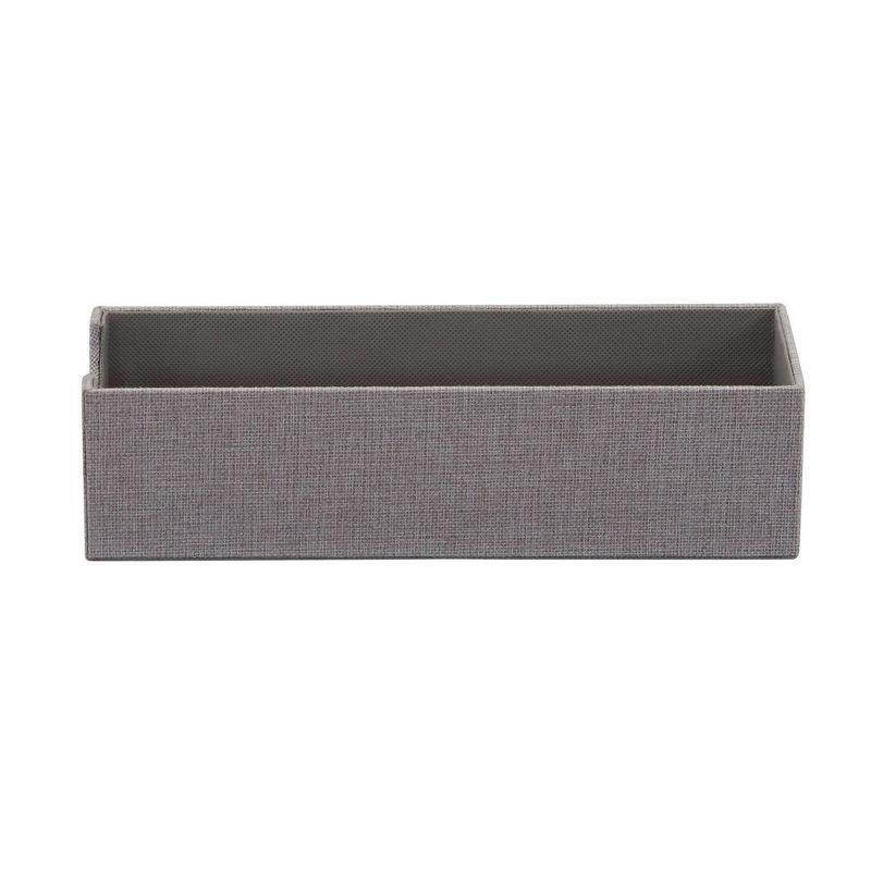 Household Essentials Narrow Shelf Organizer Tray Gray