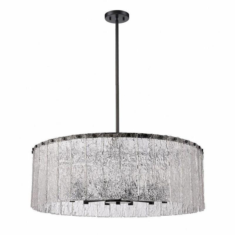 Z-Lite Glacier 12 - Light Chandelier in  Matte Black