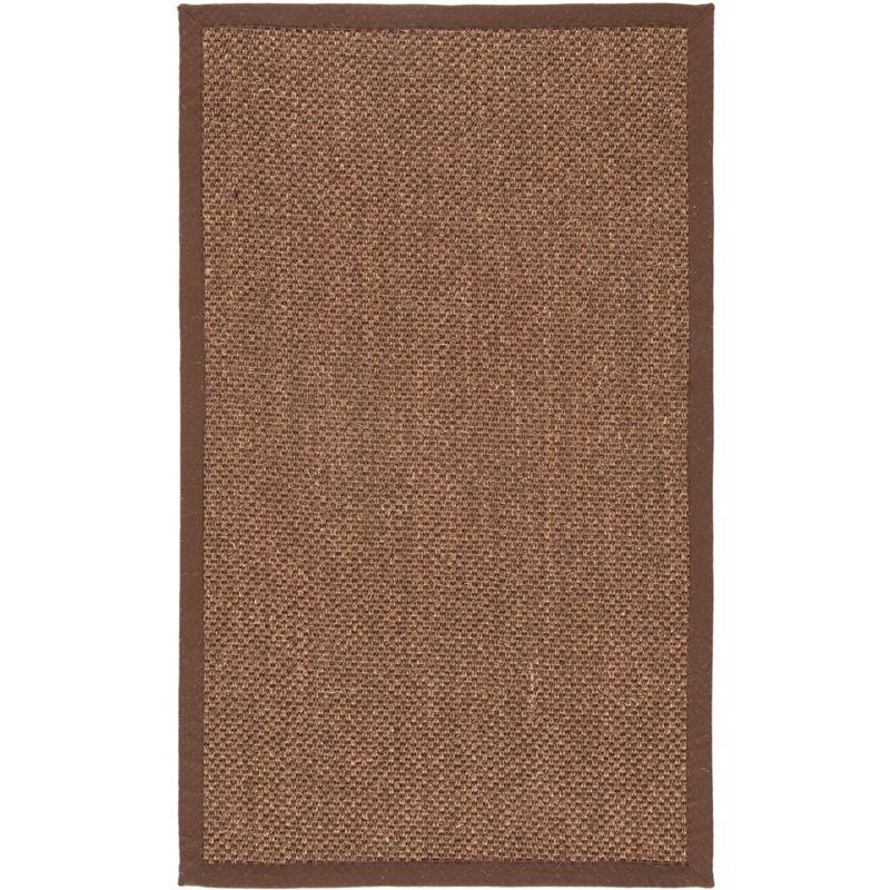 Natural Fiber NF443 Power Loomed Area Rug - Brown/Brown - 3'x5' - Safavieh.