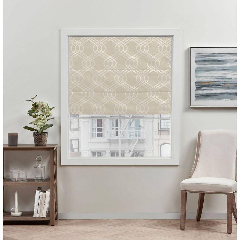 Amalgamated Textiles Exclusive Home Prague Trellis 100% Blackout Roman Shade