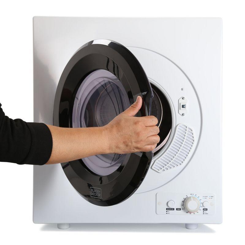 BLACK+DECKER BCDPW Series BLACK+DECKER BCED26 Compact Dryer for Standard Wall Outlet, Small, 5 Modes, Load Volume 8.8 lbs