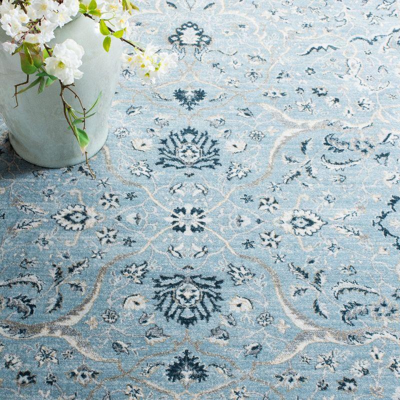 Isabella ISA912 Power Loomed Area Rug - Light Blue/Cream - 8'x10' - Safavieh.