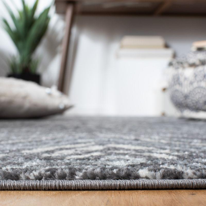 Amsterdam AMS110 Power Loomed Indoor Area Rug - Dark Grey/Light Grey - 8'x10' - Safavieh