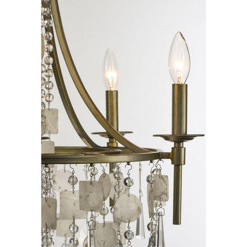 Maxim Lighting Cebu 5 - Light Chandelier in  Capiz/Gold Silver