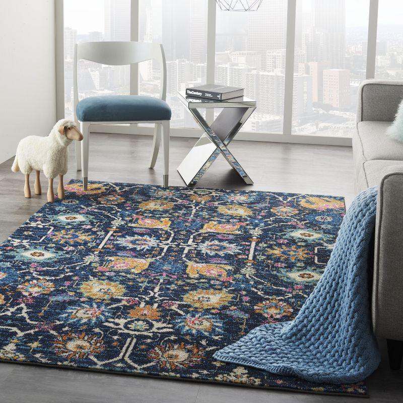 Nourison Passion Bohemian Indoor Rug Navy 5'3" x 7'3"