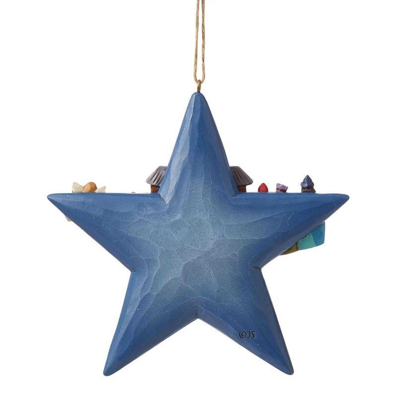 Jim Shore 4.5 Inch Nativity Star Ornament. Heartwood Creek Tree Ornaments