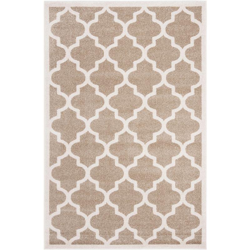 Amherst AMT420 Power Loomed Indoor Area Rug - Wheat/Beige - 5'3"x8' - Safavieh