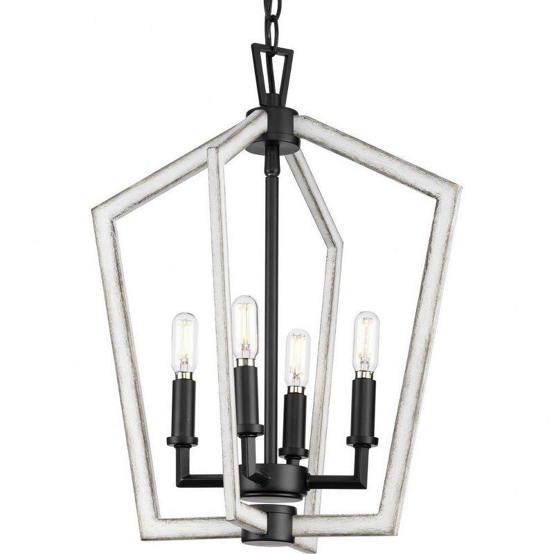 Progress Lighting 4 - Light Dimmable Square / Rectangle Chandelier