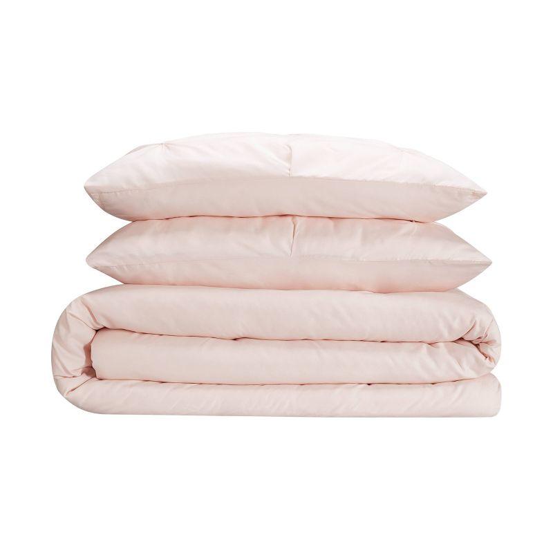 Serta Simply Clean Microfiber 3 Piece Duvet Cover Set