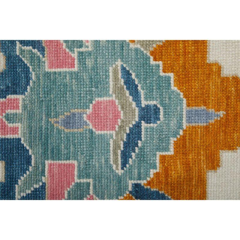 Karina Transitional Floral & Botanical Ivory/Blue/Pink Area Rug