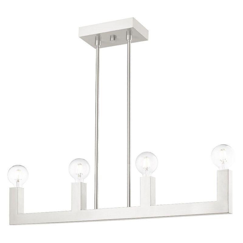 Livex Lighting Solna 4 - Light Chandelier in  Brushed Nickel