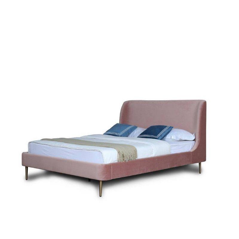 Full Heather Upholstered Bed - Manhattan Comfort