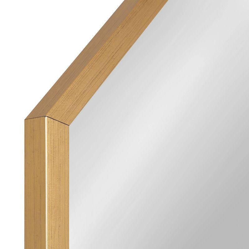 24" x 36" Laverty Octagon Wall Mirror Gold - Kate & Laurel All Things Decor