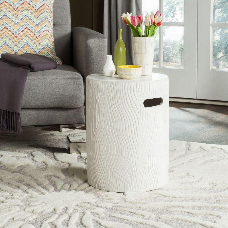 Trunk Concrete Accent Stool  - Safavieh