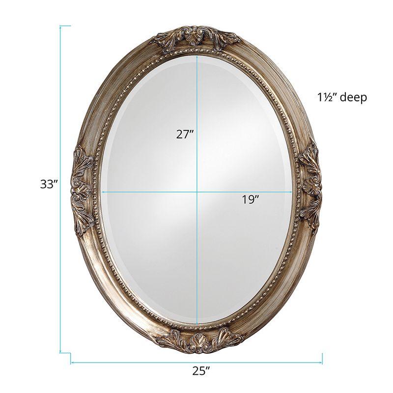 Queen Ann Antique Silver Leaf Mirror - Howard Elliott