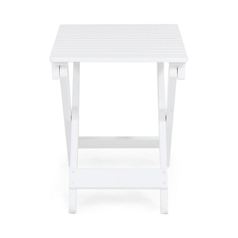 15"D x 22.75"W x 18.25"H Outdoor Folding Wooden Side Table