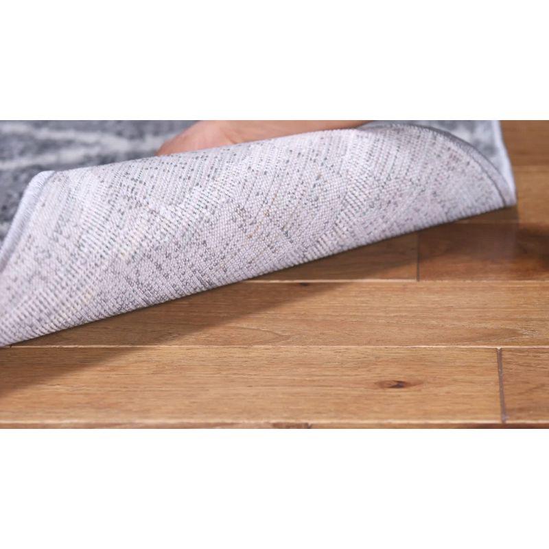 Ivory Synthetic Easy Care Reversible Area Rug, 6' x 9'