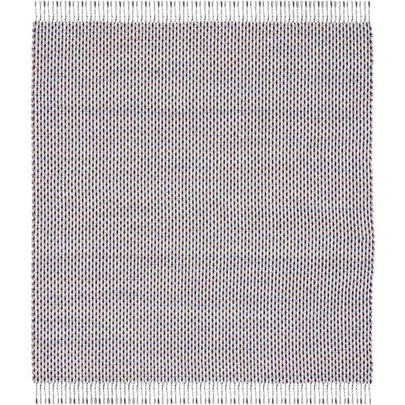 Montauk MTK475 Power Loomed Area Rug - Ivory/Black - 6'x6' - Safavieh.