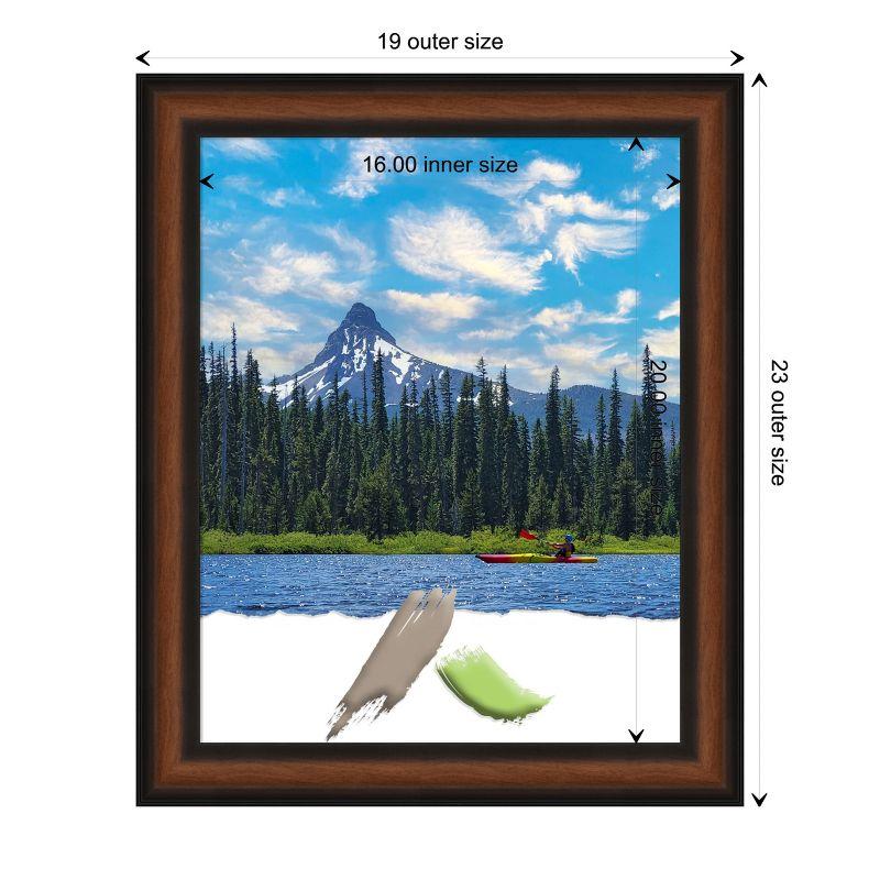 Amanti Art Yale Walnut Picture Frame Opening Size 16x20 in.