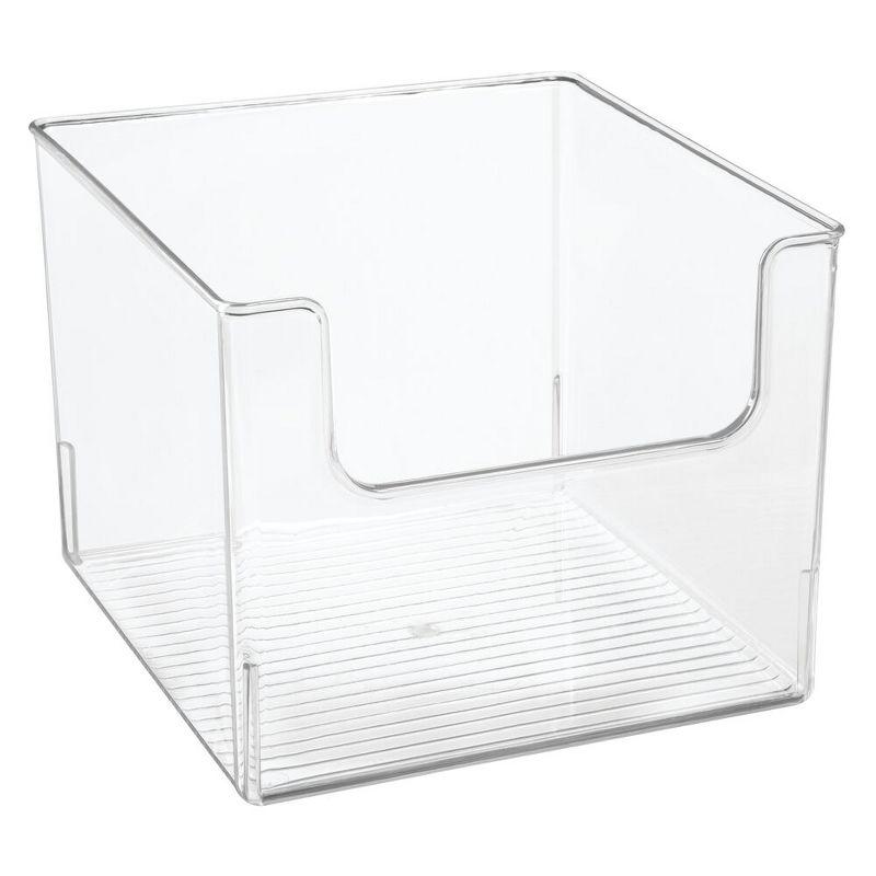 Clear Acrylic Large Open Front Bathroom Organizer Bin