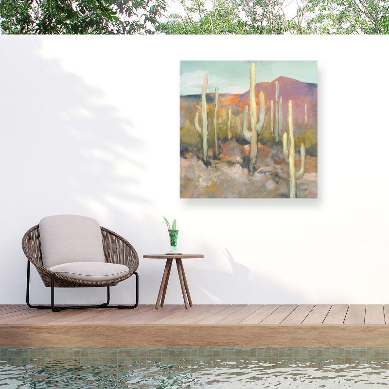 High Desert Landscape Outdoor Canvas Print 14 x 14