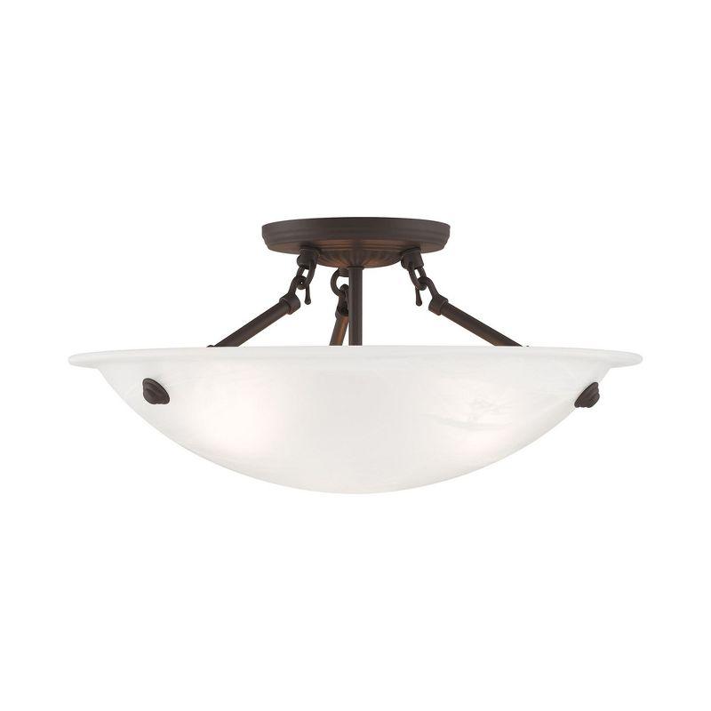 Livex Lighting Oasis 3 - Light Flush Mount in  Bronze