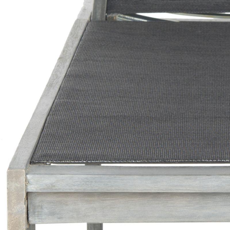 Manteca Lounge Chair - Outdoor - PAT6708 - Ash Grey/Black -Safavieh