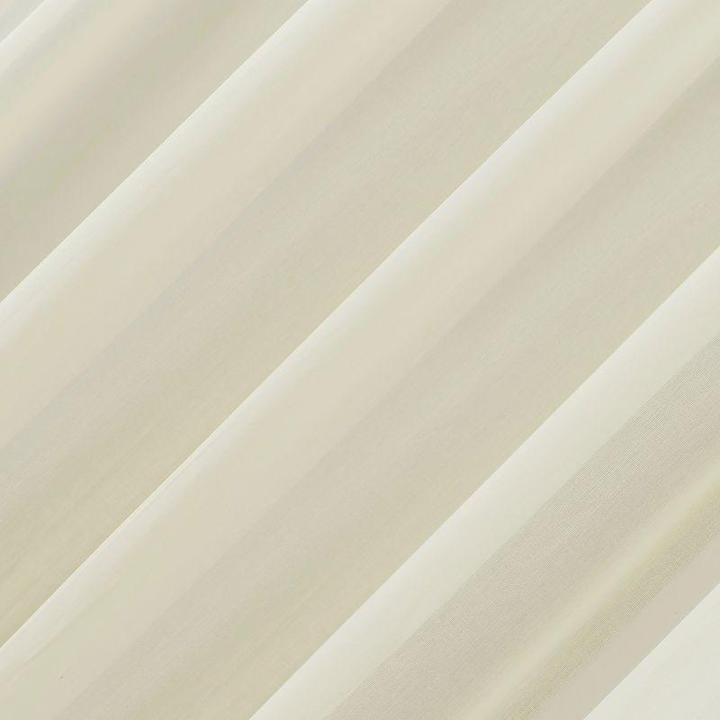 50"x96" Archaeo Sheer 100% Cotton Curtain Panel Cream