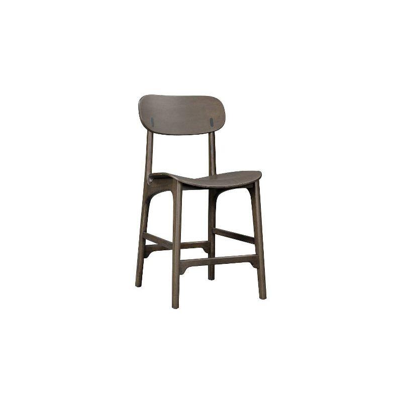 Boraam Solvang Wood Counter Height Barstool Carbonite Finish