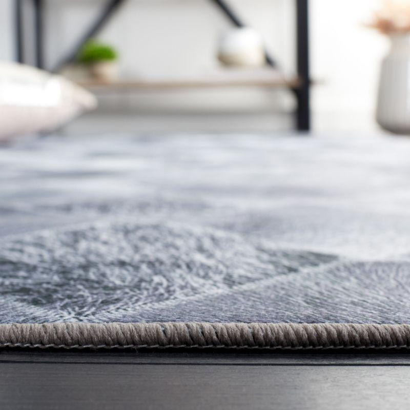 Faux Hide FAH550 Power Loomed Machine Washable Runner Rug - Grey/Dark Grey - 2'6"x8' - Safavieh.