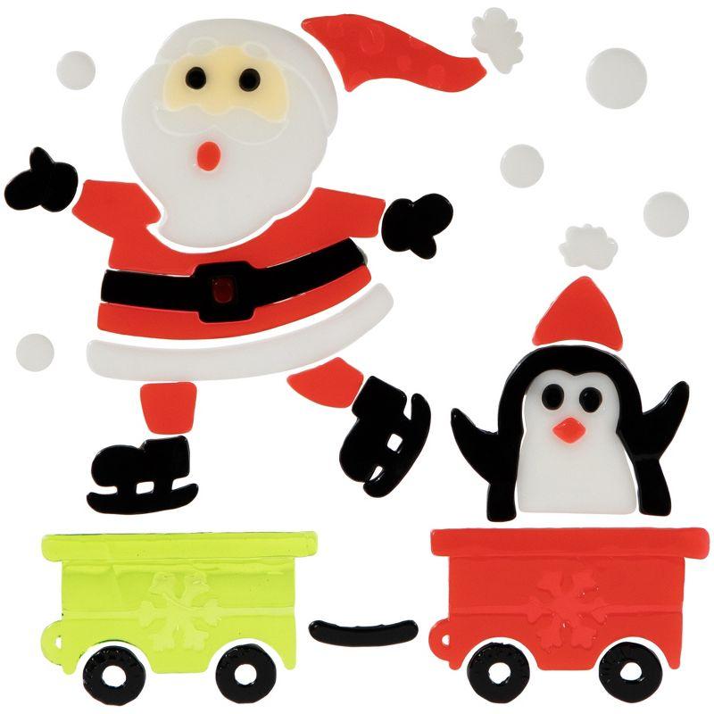 Northlight Set of 6 Double Sided Christmas Gel Window Clings