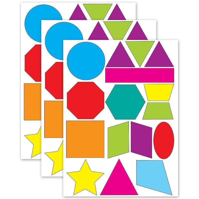 Ashley Productions Math Die-Cut Magnets Shapes 16 Per Pack 3 Packs (ASH10065-3)