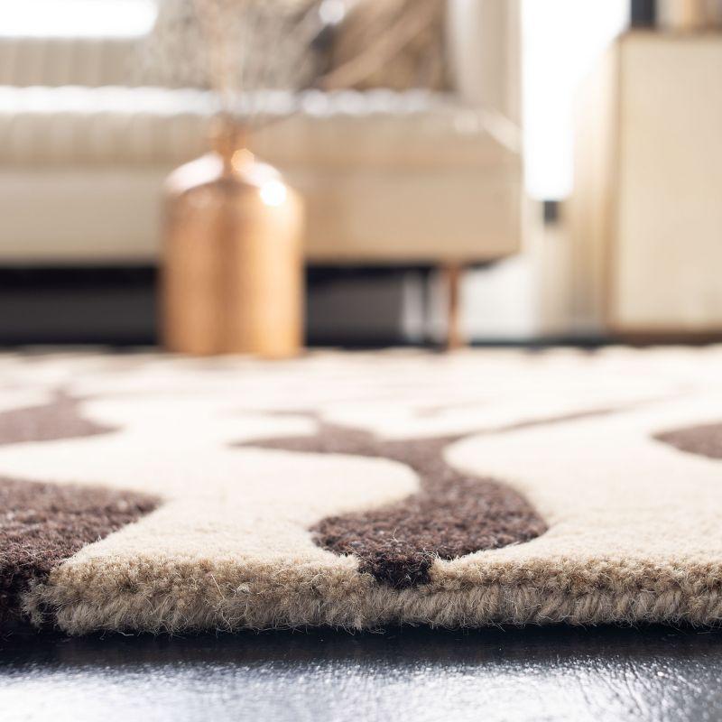 Hand Tufted Black and White Wool Runner Rug