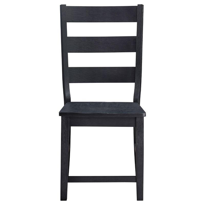 Coaster Home Furnishings Newport Ladder Back Dining Side Chair Black (Set of 2)